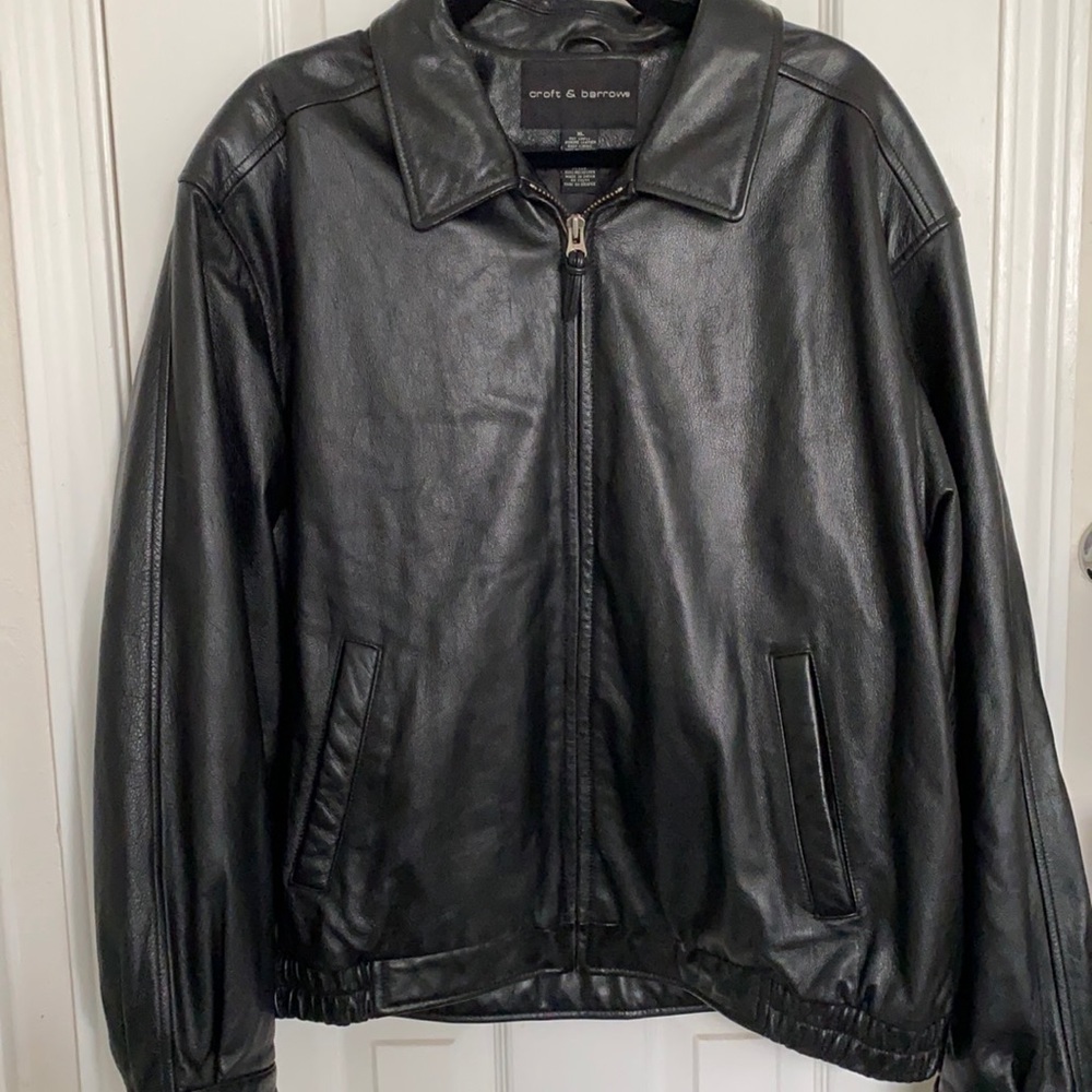 Black Leather Men’s Jacket